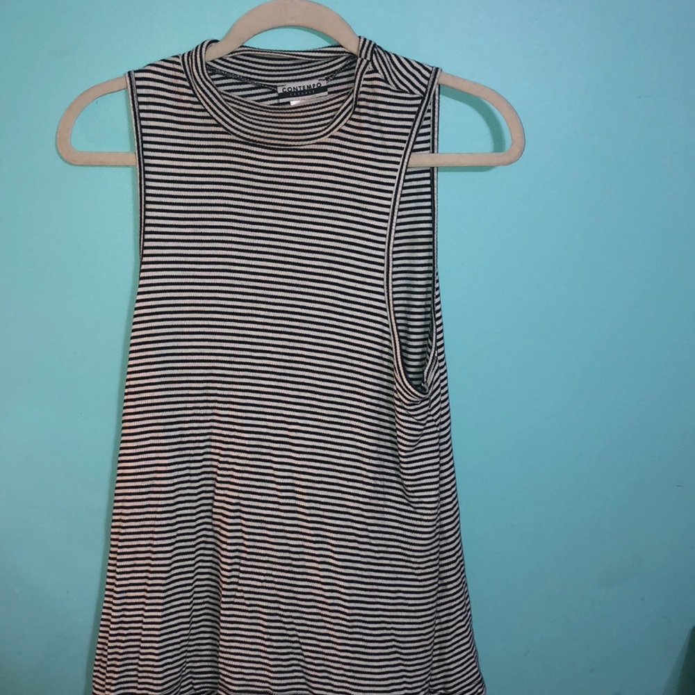 Black striped shirt
